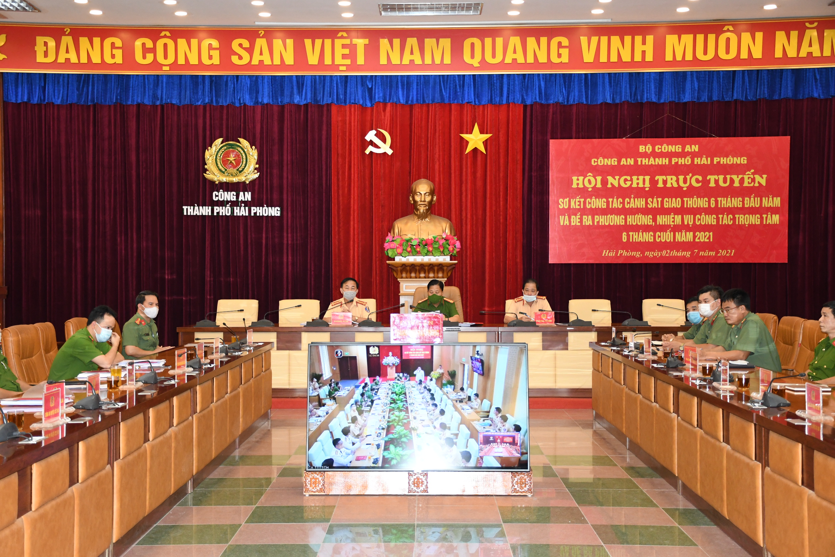 Sơ kết công tác cảnh sát giao thông 6 tháng đầu năm 2021